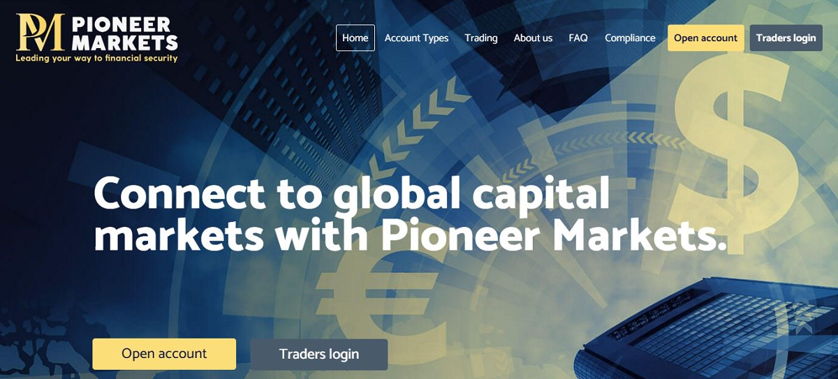 Pioneer Markets homepage