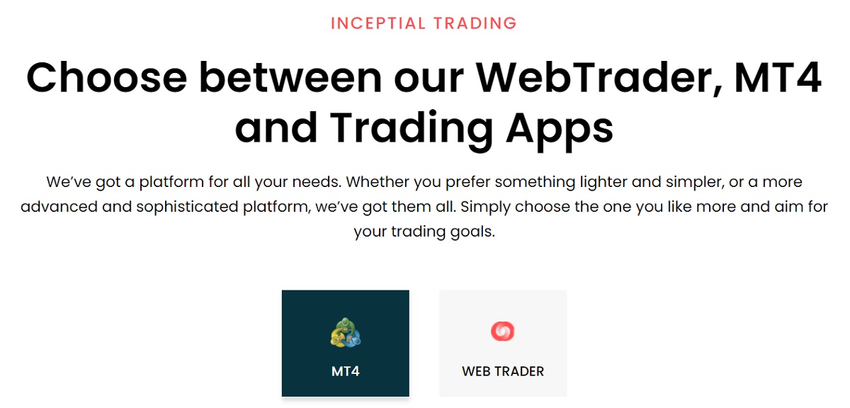 Inceptial Trading Platforms