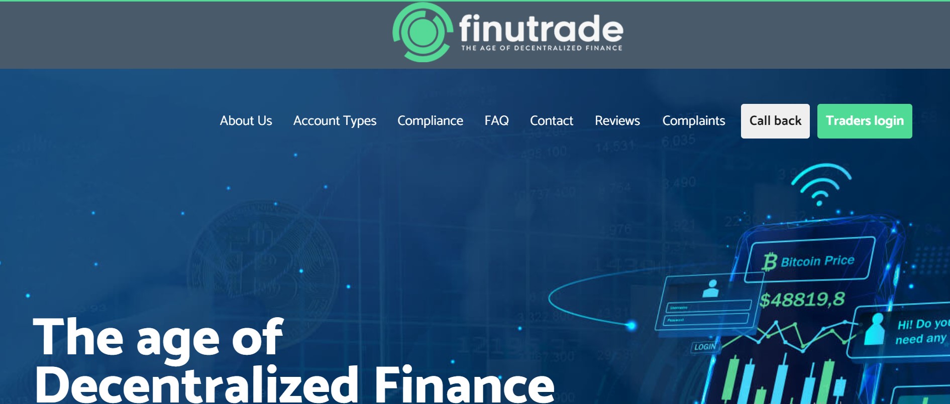 FinuTrade website