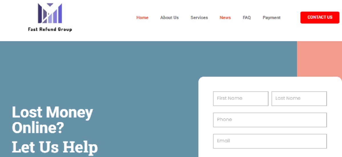 Fast Refund Group homepage