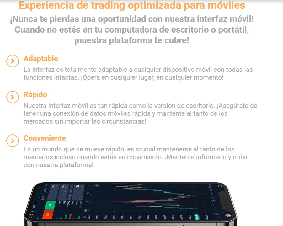 Maxon365 Experiencia de trading optimizada para moviles 